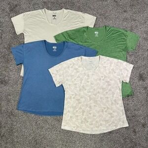 REI Co Op Short Sleeve Performance T-Shirt Bundle Women XL Moisture-Wicking Soft